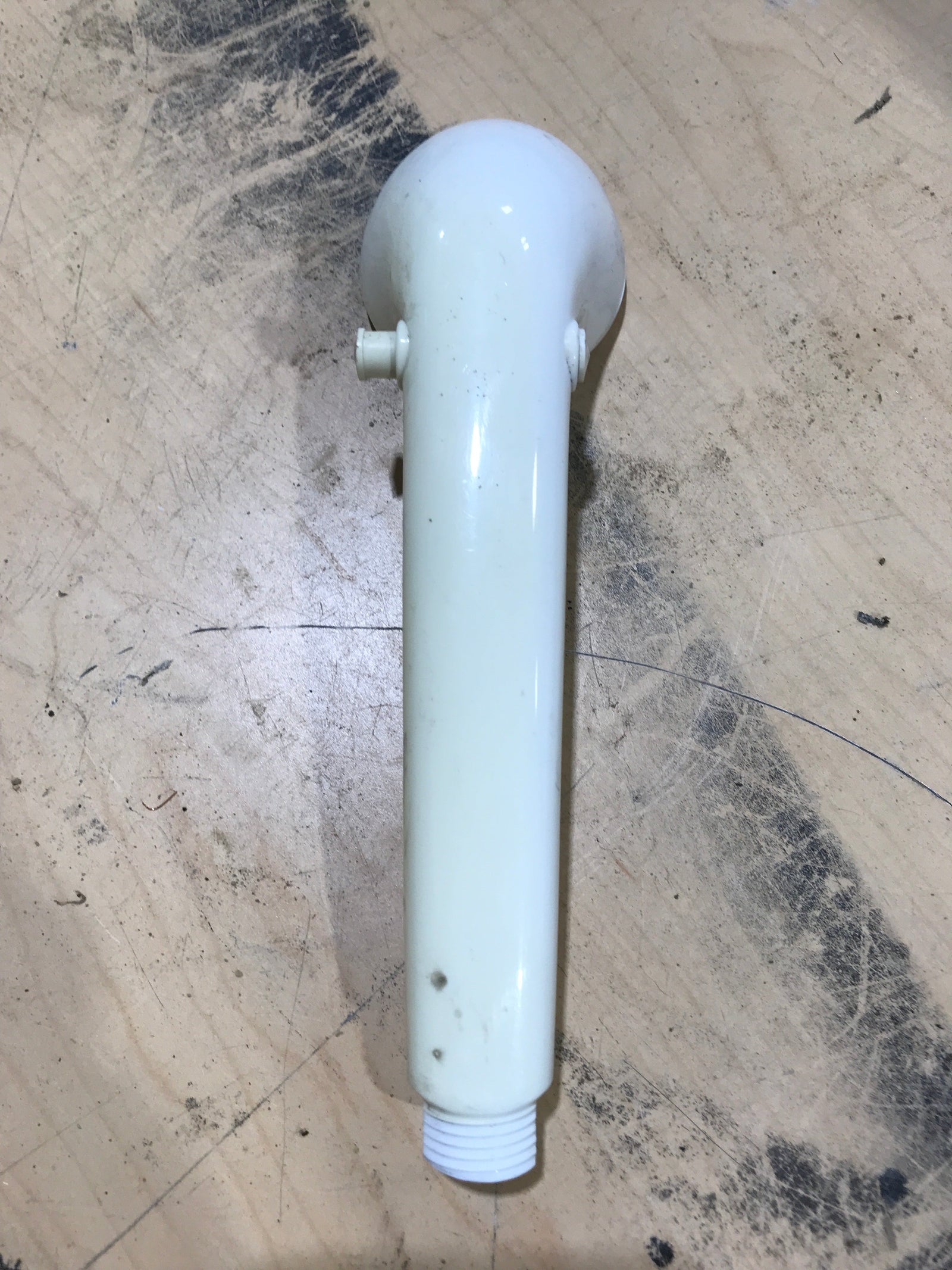Used Shower Head, Off White, 7 1/2