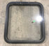 Used Black Radius Non-Opening Window : 25 1/2" W X 23 1/4" H X 2" D