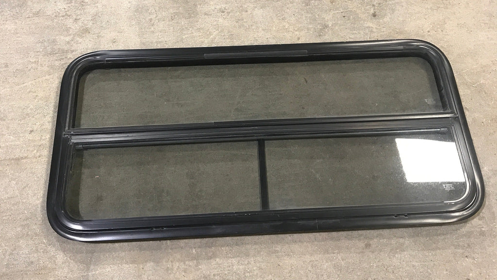 Used Black Radius Opening Window : 45 1/2" W X 21 1/2" H X 2" D