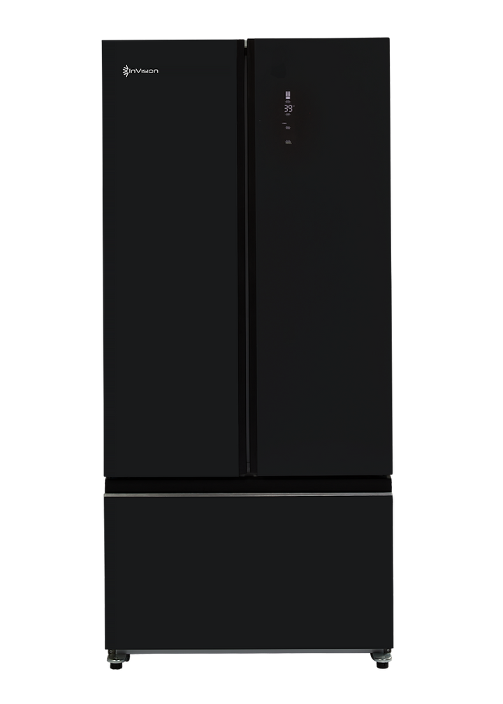 Invision 180-2552 Three Door 12VDC Refrigerator - 17 Cu. Ft. - Black - Young Farts RV Parts