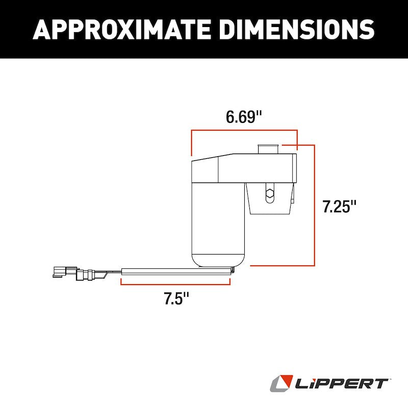 Lippert Components 343758 Ground Control 3.0 Leveling System Motor - Young Farts RV Parts