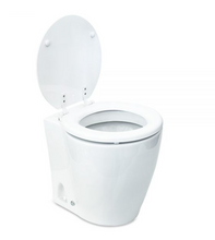 Load image into Gallery viewer, Albin 07-03-045 Marine Series Toilet, White Porcelain/White Wooden Seat