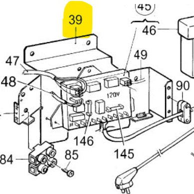 Dometic 2932759018 Refrigerator Burner Control Module Mounting Bracket