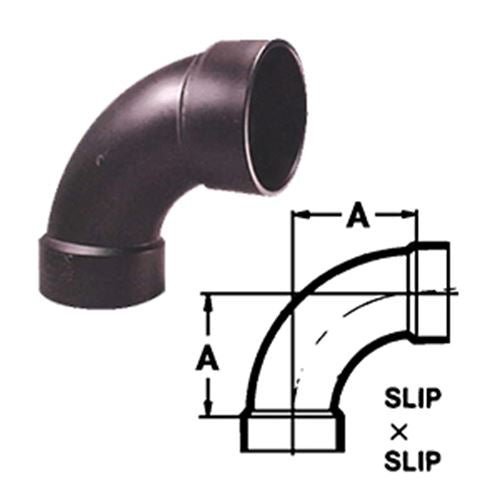 ABS Long Elbow 1 - 1/2