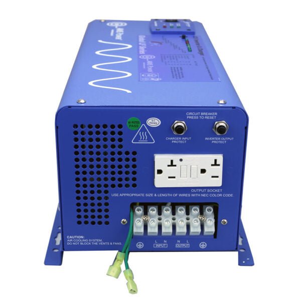Aims Power PICOGLF20W12V120VR Global LF Series Power Inverter/ Battery Charger - 2000 Watt Continuous - Young Farts RV Parts