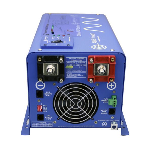 Aims Power PICOGLF30W12V120VR Global LF Series Power Inverter/ Battery Charger - 3000 Watt Continuous - Young Farts RV Parts