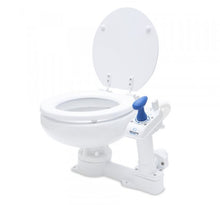 Load image into Gallery viewer, Albin 07 - 01 - 003 Marine Series Toilet, White Porcelain/White Wooden Seat - Young Farts RV Parts