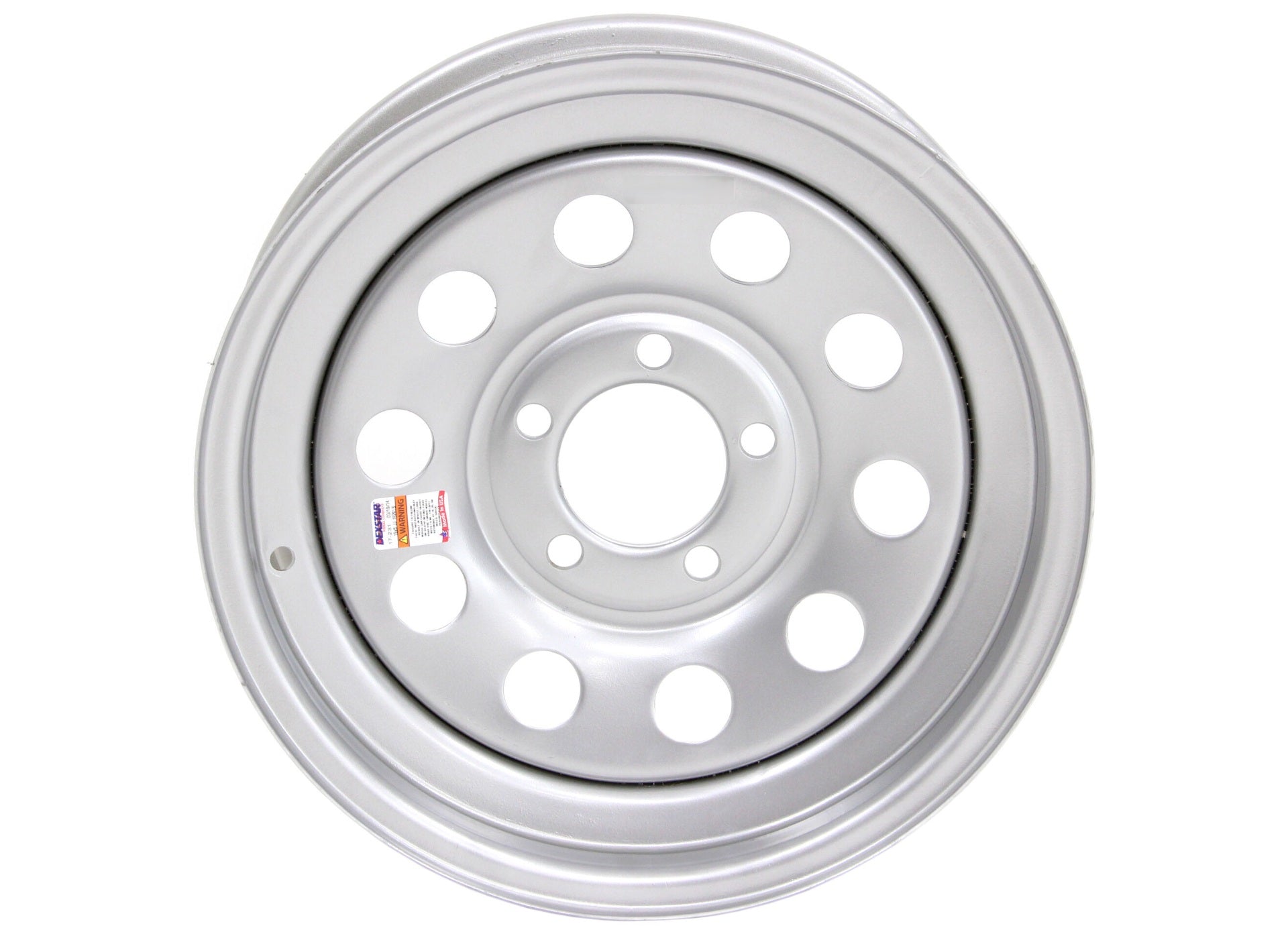 Americana Tire and Wheel 20436 Trailer Wheel Mini Modular 15x5 Silver - 5 x 4.50 Inch Bolt Pattern - Young Farts RV Parts