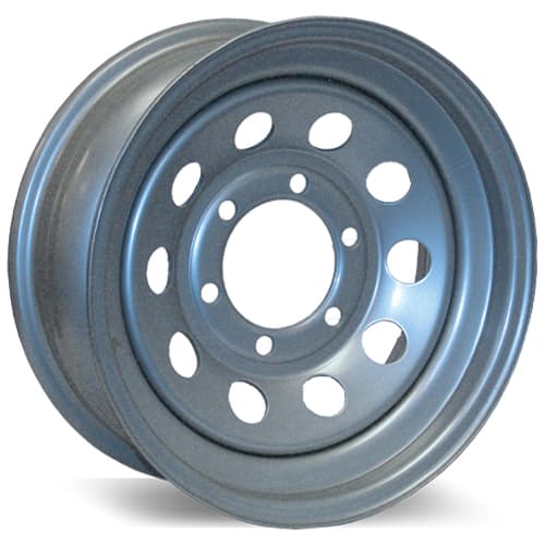 Americana Tire and Wheel 20794 16X6 HD Trailer Wheel Mini Modular Silver - 8 x 6.50 Inch Bolt Pattern - Young Farts RV Parts