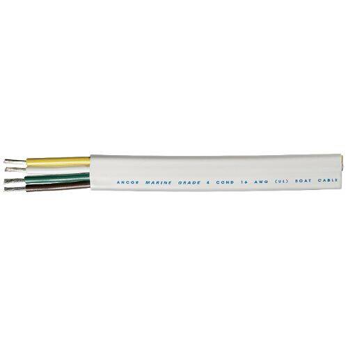 Ancor 4 Conductor Flat Trailer Cable - 16 Gauge; 100ft - 154010 - Young Farts RV Parts