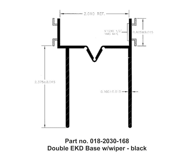 AP Products 018 - 2030 - 168 Slide Out Seal, Double EKD Seal Base With 2 - 3/8