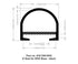 AP Products 018 - 350 - EKD D Seal For EKD Base Black - 1" x 50' - Young Farts RV Parts