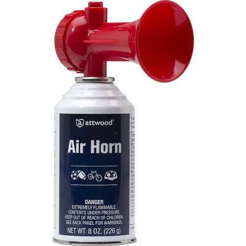 Attwood Marine Air Horn - Round Trumpet - With Push Button; Single - 118092 - 7 - Young Farts RV Parts