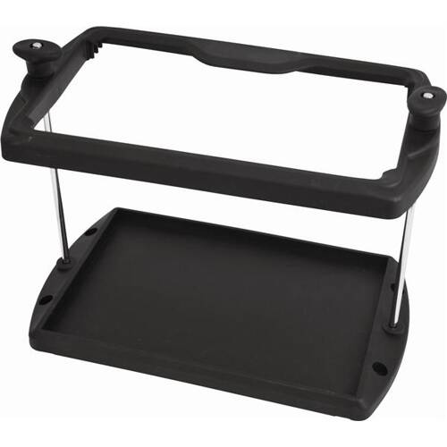 Attwood Marine Battery Tray - Heavy Duty - Non Corrosive - Black Plastic - 9095 - 5 - Young Farts RV Parts