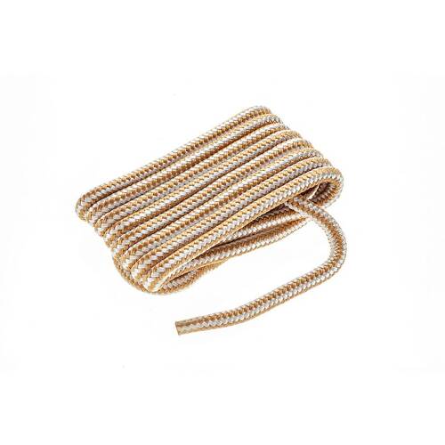 Attwood Marine Boat Dock Line - Double Braided - Nylon; Gold/ White - 117565 - 7 - Young Farts RV Parts