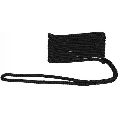 Attwood Marine Boat Dock Line - Solid Braided - Multi - Filament Polypropylene; Black - 11752 - 7 - Young Farts RV Parts