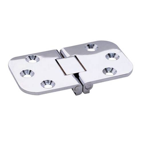 Attwood Marine Boat Door Hinge - 2 - 3/4" L x 1 - 9/16" W - Silver - W/ Six 8 Fasteners; Single - 66239 - 3 - Young Farts RV Parts