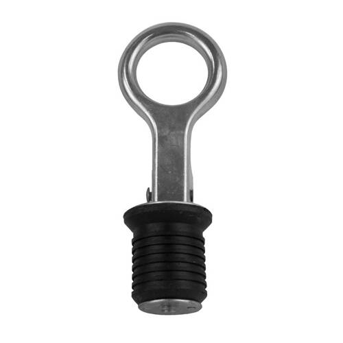 Attwood Marine Boat Drain Plug - Snap - Handle Plug - Without Chain - 1" Diam; Stainless Steel - 7520A3 - Young Farts RV Parts