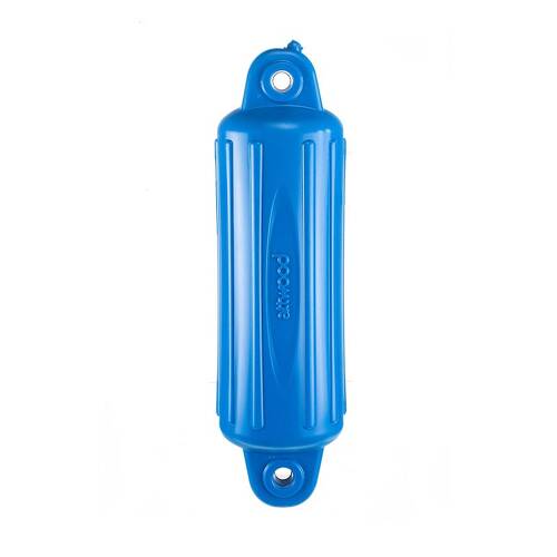 Attwood Marine Boat Fender - SoftSide - Ribbed Cylinder - 4" Diam - Blue Polymeric; Single - 9354BD1 - Young Farts RV Parts
