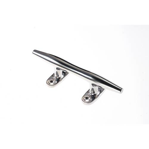 Attwood Marine Boat Rope Cleat - Hollow Base - 8" L - Silver; Single - 66110 - 3 - Young Farts RV Parts
