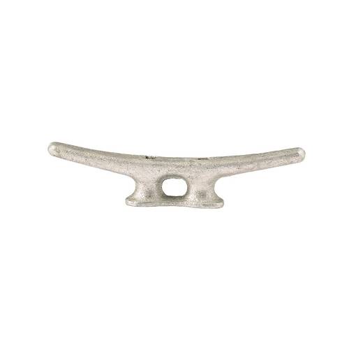 Attwood Marine Boat Rope Cleat - Open Base - 8" Length - Silver Cast Iron; Single - 12102L3 - Young Farts RV Parts