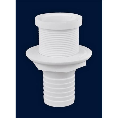 Attwood Marine Boat Scupper - Cockpit Drain - Fits 1.5" ID Hose - White; Single - 3875C1 - Young Farts RV Parts