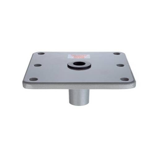 Attwood Marine Boat Seat Pedestal Base Plate - Lock N Pin - Square - Non - Threaded - 67749 - Young Farts RV Parts