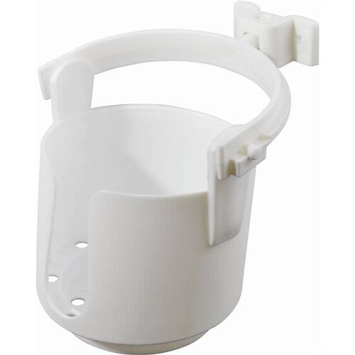 Attwood Marine Cup Holder - Surface Mount - Self - Levelling; White - 11631 - 4 - Young Farts RV Parts