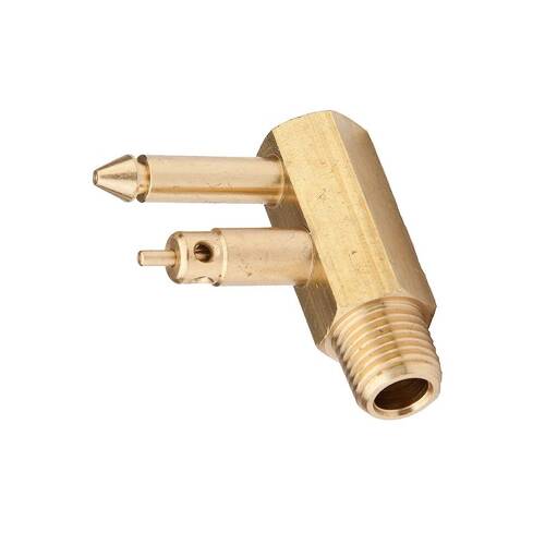 Attwood Marine Fuel Line Fitting Connector - 1/4" Male NPT - Chrome Plated - Brass - 8873 - 6 - Young Farts RV Parts