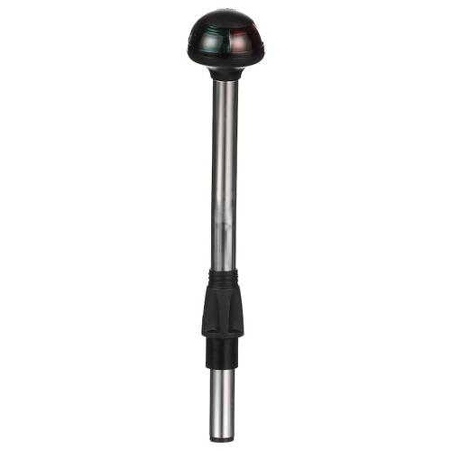 Attwood Marine Navigation Light - Pulsar 5090 Series - Round - Incandescent - Red/ Green Lens - 5091 - 10 - 7 - Young Farts RV Parts