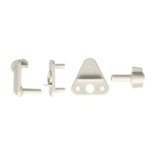Attwood Marine Pontoon Boat Gate Latch - With Mounting Hardware - White; Single - 11404 - 6 - Young Farts RV Parts