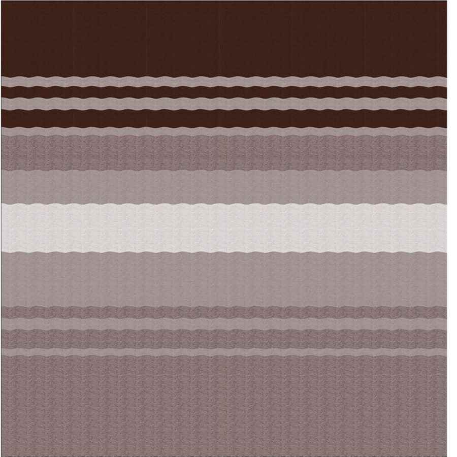 Awning Fabric 1 - Piece 15' Sierra Brown White Weatherguard - Young Farts RV Parts