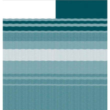 Load image into Gallery viewer, Awning Fabric 1 - Piece 16&#39; Teal Stripe White Weatherguard - Young Farts RV Parts