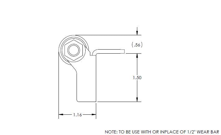 BAL RV 854304 Slide Out Roller - 1/2 Diameter (Accu - Slide) - Young Farts RV Parts