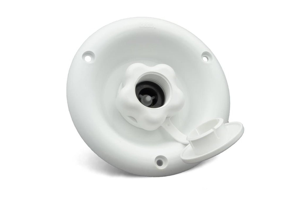 B&B Molders 94220 City Water Inlet, Polar White - Young Farts RV Parts