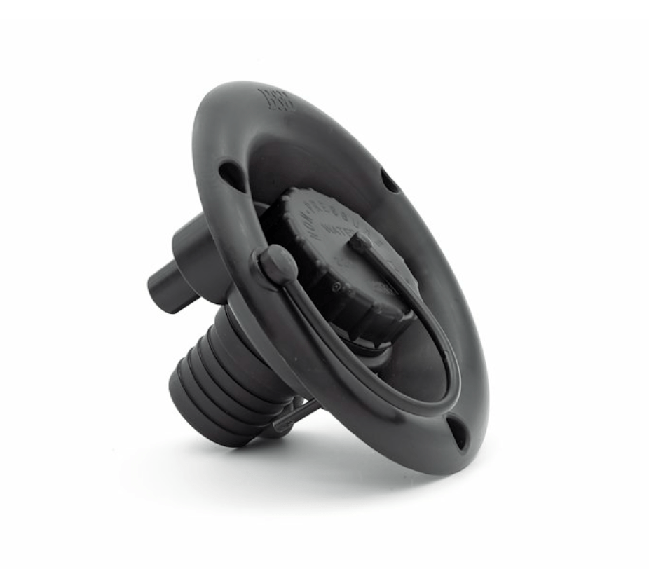 B&B Molders 94248 Gravity Fill Inlet, Black - Young Farts RV Parts