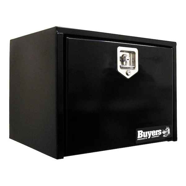 Black Steel Underbody Truck Box w/ T - Handle Latch (14x12x24 Inch) - Young Farts RV Parts