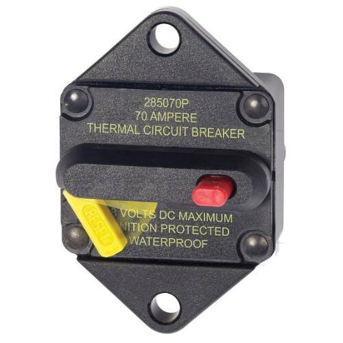 BLUE SEA 285 Series Circuit Breaker - 70 Amps/48 Volts DC/Panel Mount - 7085 - BSS - Young Farts RV Parts
