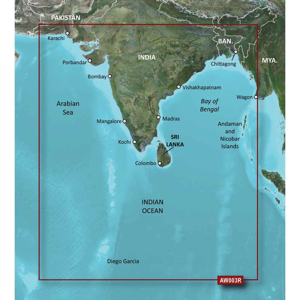 BlueChart g2 HD - HXAW003R - Indian Subcontinent - microSD /SD - Young Farts RV Parts