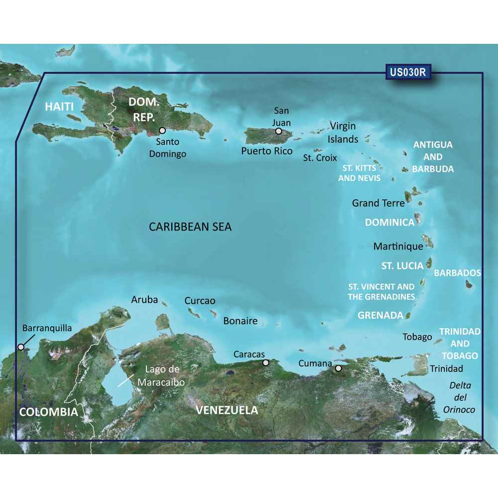 BlueChart g2 HD - HXUS030R - Southeast Caribbean - microSD /SD - Young Farts RV Parts