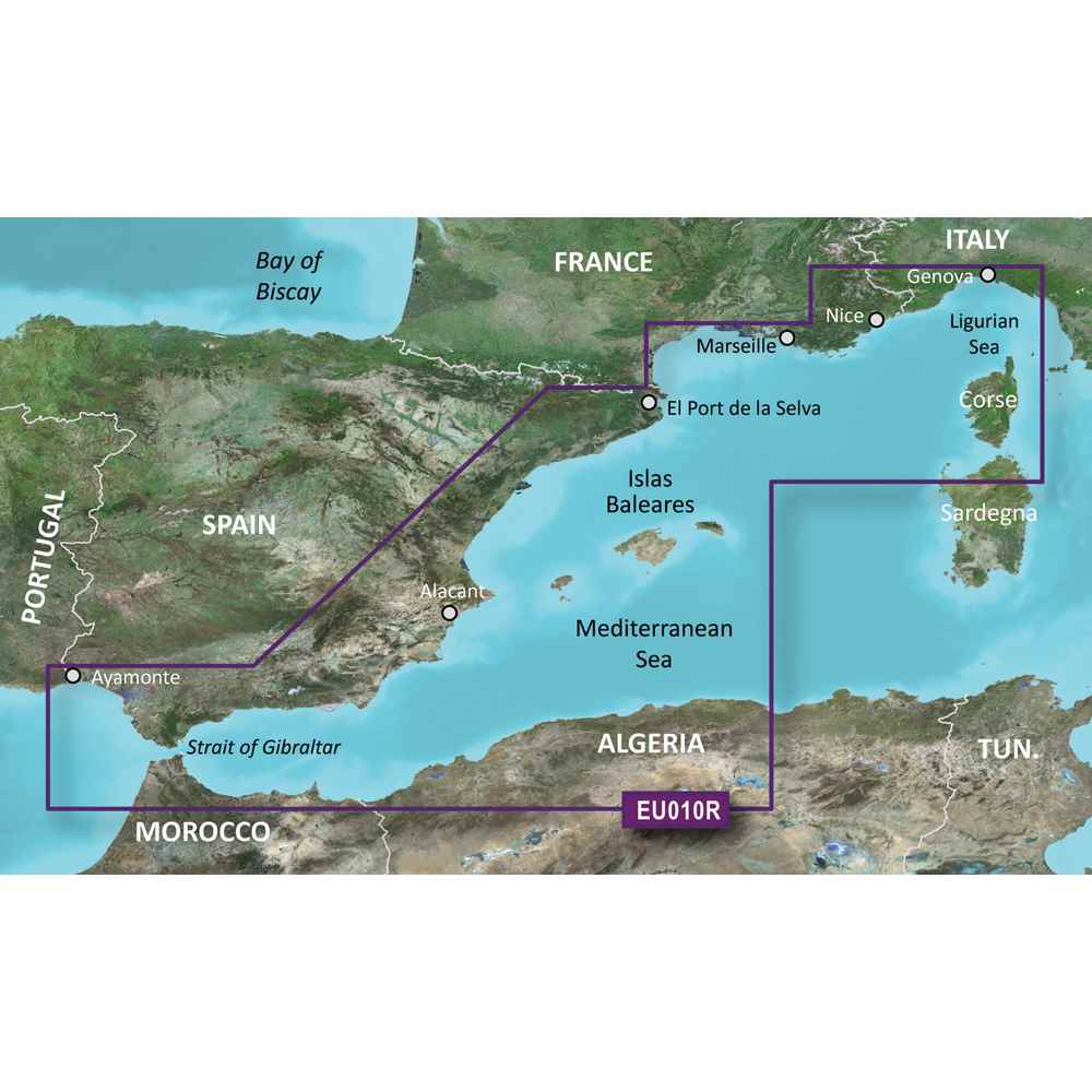 BlueChart g3 Vision HD - VEU010R - Spain, Mediterranean Coast - microSD /SD - Young Farts RV Parts