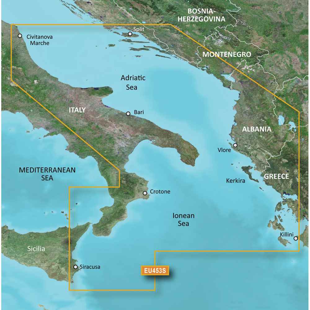 BlueChart g3 Vision HD - VEU453S - Adriatic Sea, South Coast - microSD /SD - Young Farts RV Parts