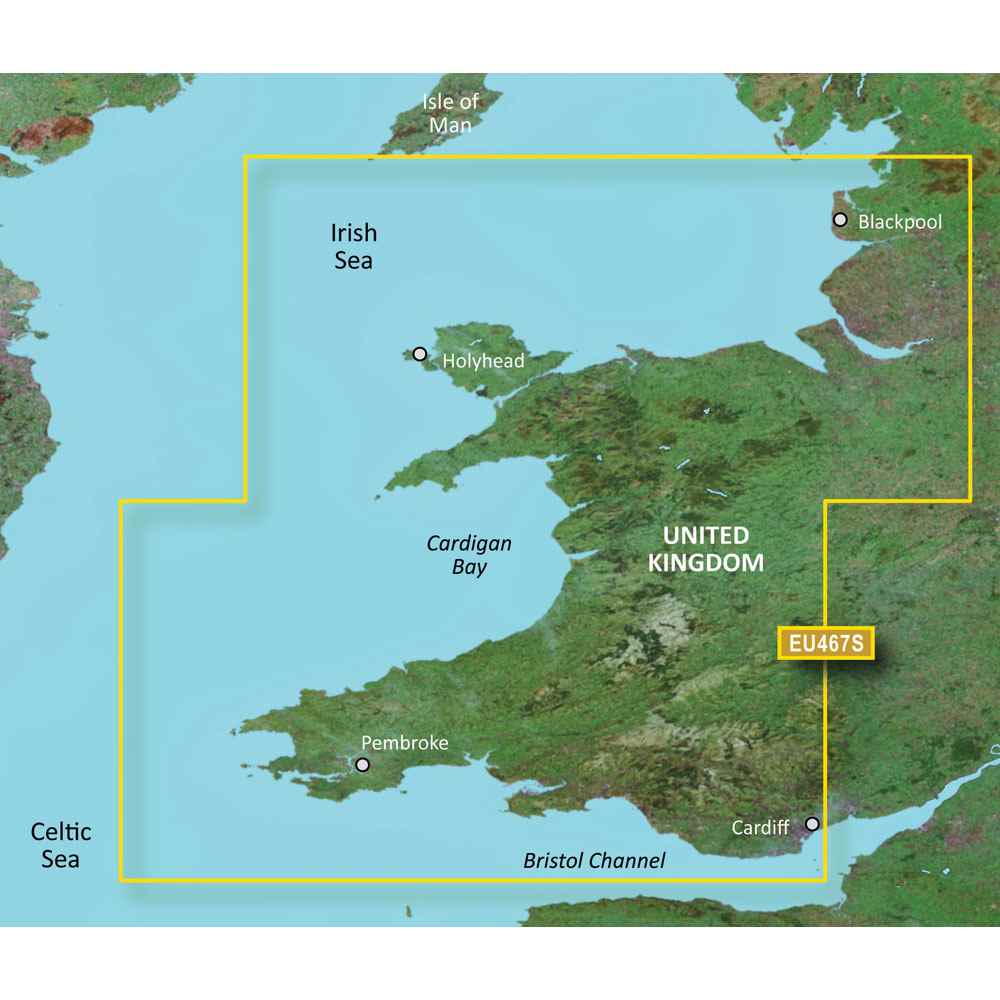 BlueChart g3 Vision HD - VEU467S - Blackpool to Cardiff - microSD /SD - Young Farts RV Parts