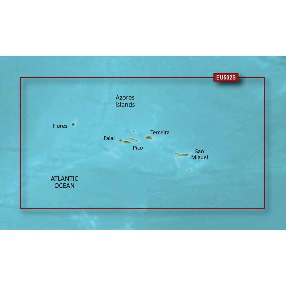 BlueChart g3 Vision HD - VEU502S - Azores Islands - microSD /SD - Young Farts RV Parts