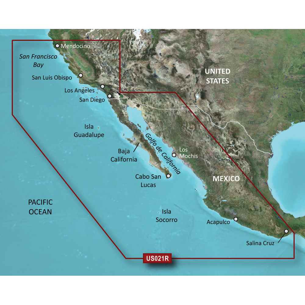 BlueChart g3 Vision HD - VUS021R - California - Mexico - microSD /SD - Young Farts RV Parts