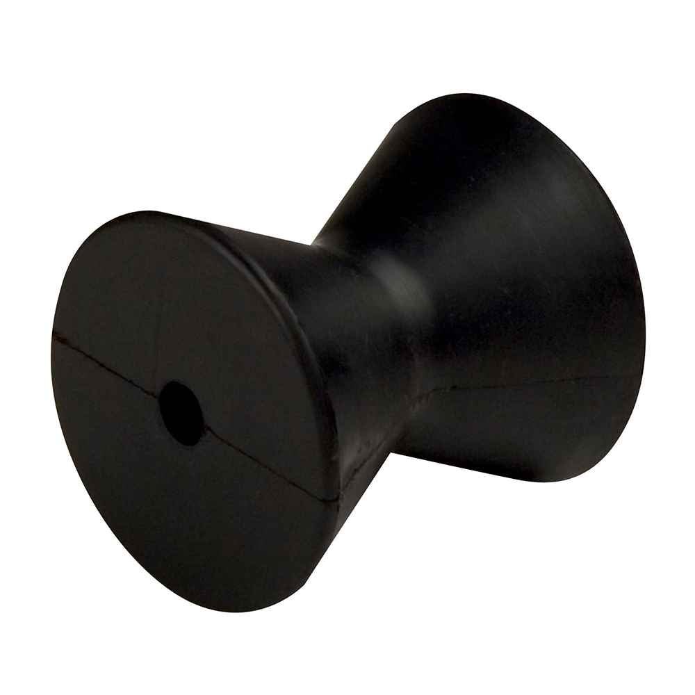 Bow Roller - Black - 4" Diameter - 3 - 3/4"W - 1/2" ID - Young Farts RV Parts
