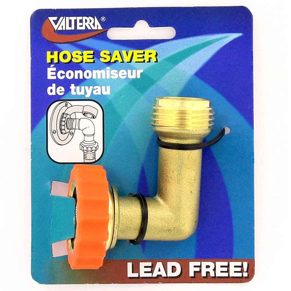 Brass 90 - Degree Hose Saver Lead - Free - Young Farts RV Parts