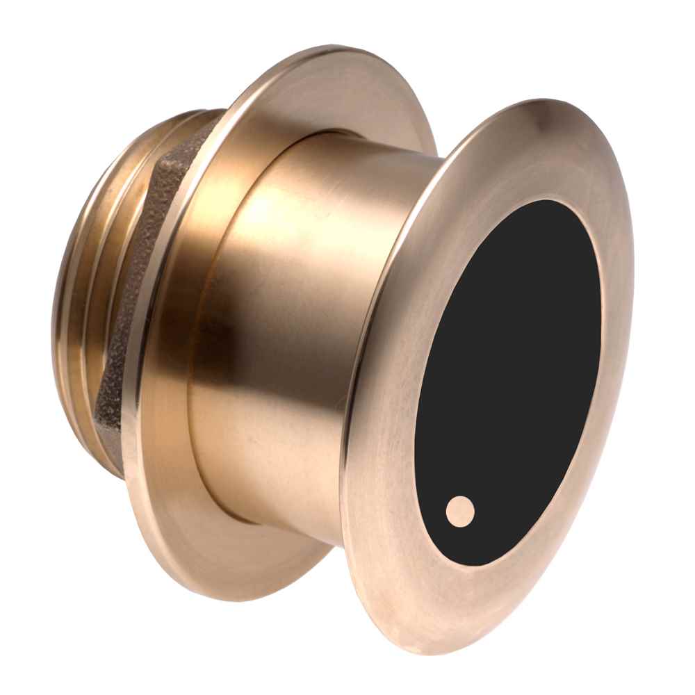 Bronze Thru - hull Wide Beam Transducer w/Depth & Temp - 12 deg tilt, 8 - pin - Airmar B175HW - Young Farts RV Parts