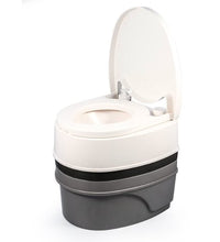 Load image into Gallery viewer, Camco 41545 Portable Toilet 5.3 Gallon White/ Black/ Gray Plastic with Pump Flush - Young Farts RV Parts