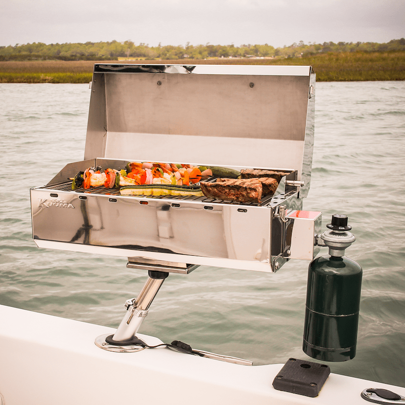 Camco Marine 58180 Kuuma Barbeque Grill Mount - Young Farts RV Parts
